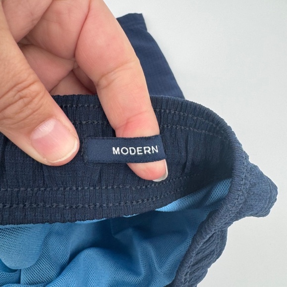 Five Four Swim Trunks Men 32 Blue Shorts Mesh Lined Elastic Drawstring Beach - Picture 10 of 15